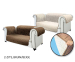 Starlyf Dubbelzijdige Sofa Cover-Bruin / beige-2-zits bank
