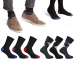 12-Pack Geruite Of Zwarte Men's Business Sokken!