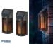2-Pack Solar Bollard Wandlamp - Met Flikkerend Vlameffect!