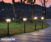 4-Pack Hyundai Solar Lantaarn Verlichting - Extra Groot Formaat!