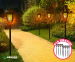 Solar LED Tuinfakkels Met Flikkerend Vlameffect - Vandaag 4+4 GRATIS!