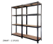 Robuuste Stellingkast Met 5 Planken - Zwart - 2 Stuks