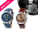Stijlvol Herenhorloge Met Lederen Band - Keuze Uit Blauw Of Donkerbruin!