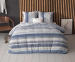 Sleeptime Dekbedovertrek - Stripy Blauw - 240 x 200/220 | lits-jumeaux