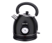 Swiss Pro Retro Waterkoker Zwart - Met Handige Ingebouwde Thermometer!