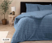 Luxe Teddy Square Dekbedovertrek-Blauw-140 x 200/220 | 1-persoons