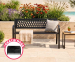 Stalen Design Tuinbank Met Hoes - Ideaal Voor Tuin En Balkon!