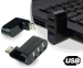 USB Splitter 180 Graden Draaibaar - Met 3 Poorten!