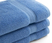 VOORDEELSET Hotel Badgoed-Blauw-3-Pack Badhanddoeken (70 x 140 cm)