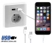 Wandcontactdoos Met 2 USB Poorten - 1, 2 of 4 Stuks Met Oplopende Korting!