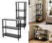 Wandkast met Planken Hout Zwart