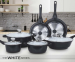 10-Delige The White Series Pannenset Met Wok - Inclusief GRATIS Messenset!
