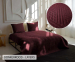 Zydante Home Bedsprei 220x240 cm-Donkerrood-Layers