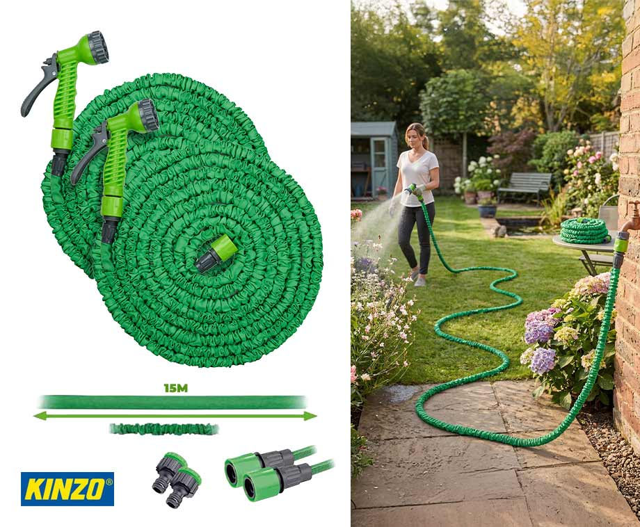 Groeiende Tuinslang 15 Meter Incl. Sproeikop - Vandaag 1+1 GRATIS! ...