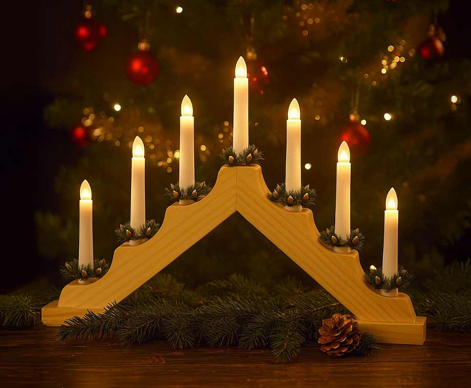 Kaarsenbrug Met 7 LED Lichten