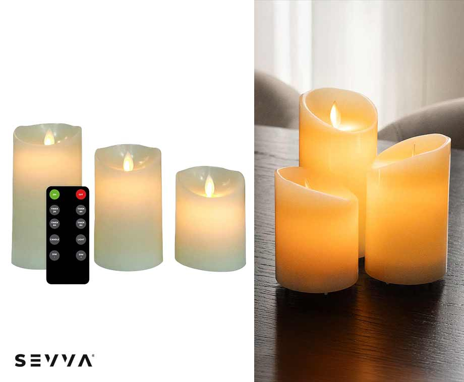 SEVVA? Oplaadbare LED Kaarsen Wit