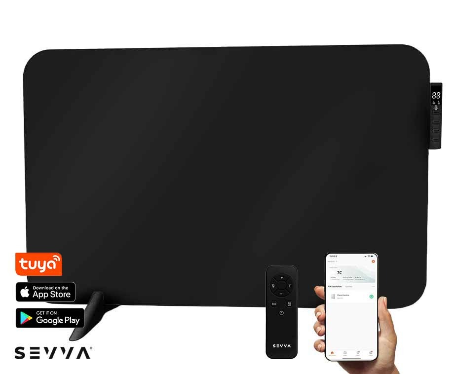 SEVVA? Slimme Infrarood Paneelverwarming 450W Zwart