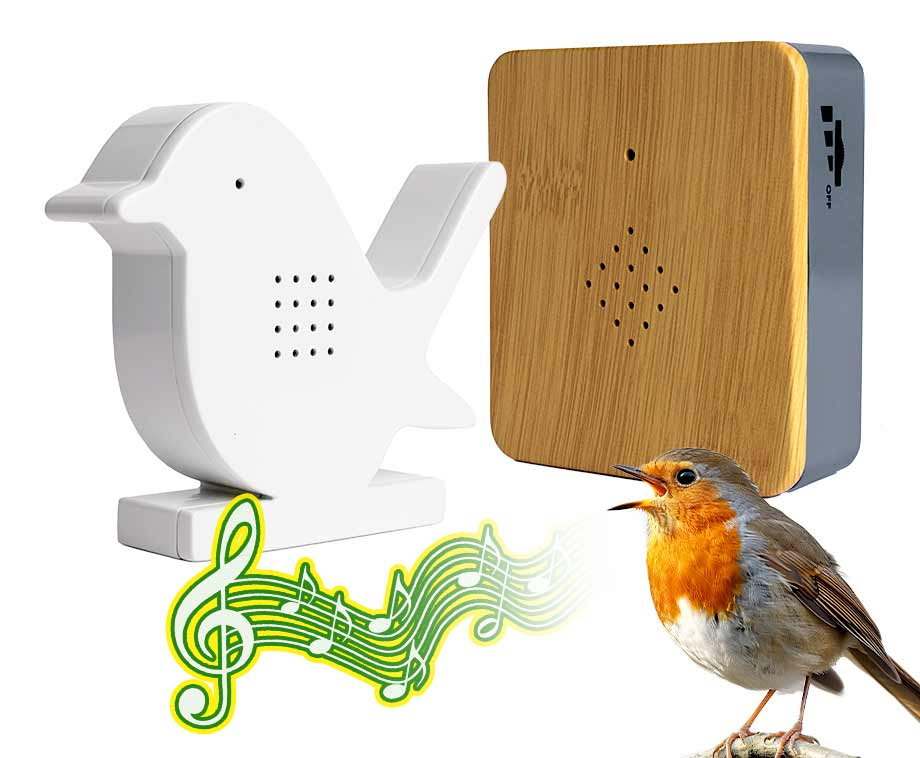 Vogeldoosje Met Sensor - Vrolijke Vogelgeluiden Wanneer Je Langsloopt! ...