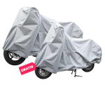 Motor- en Scooterhoes Zilvergrijs