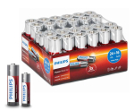 40-PACK Philips Alkaline Batterijen AA en AAA