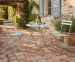 3-Delige Bistro Set Saliegroen - Inklapbare Tuinset Voor Elke Buitenruimte!