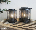 Lantaarns Set van 2 met LED en Timer voor Binnen en Buiten