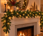 Kerstguirlande 270 cm met 30 LED Warm Wit op Batterijen