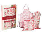 Keukenset Kerst 3-delig met Handschoen, Pannenlap en Schort