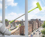 Lange Raamwisser Met Vouwbare Steel - Maak Vensters Eenvoudig Schoon!