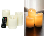 Oplaadbare LED Kaarsen Set van 3