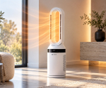 Bladloze Ventilatorkachel 2-in-1 met Afstandsbediening Wit