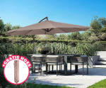 XXL Zweefparasol 3 Meter Taupe