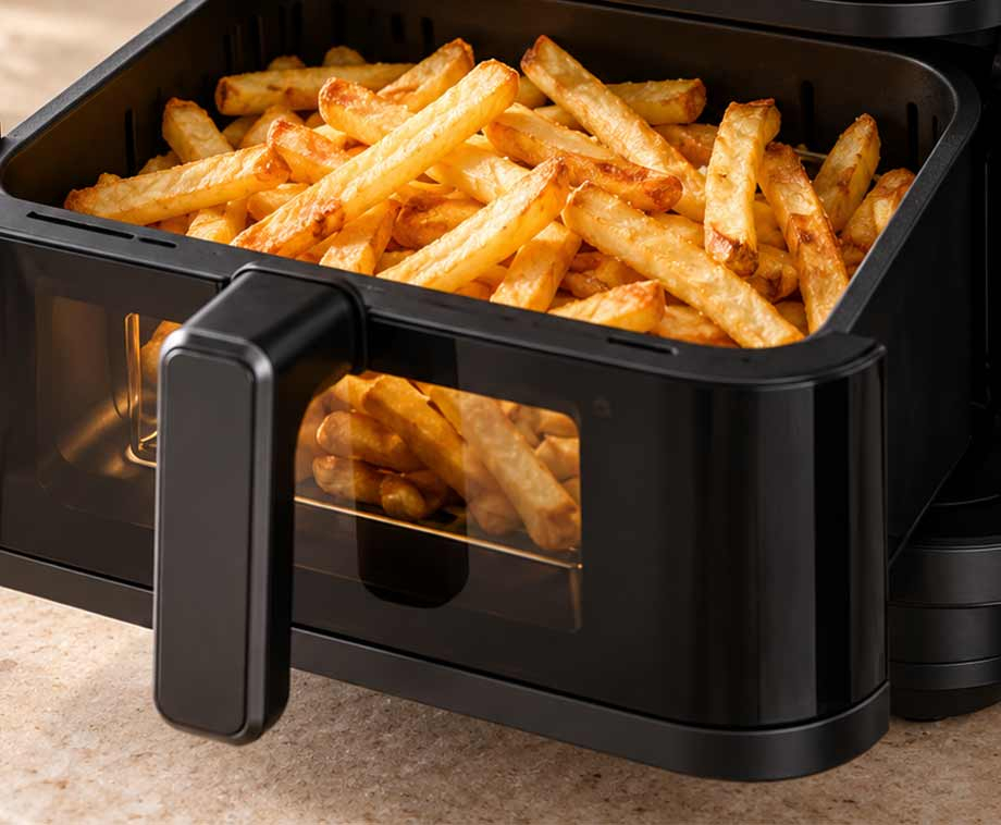 Dubbele Airfryer met Pizzalade 10 Liter