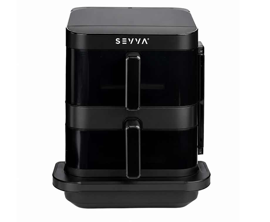 Dubbele Airfryer met Pizzalade 10 Liter