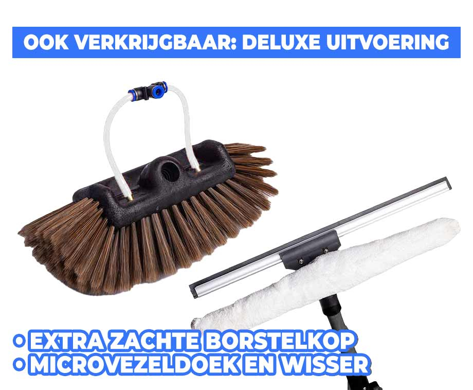 Telescopische Wasborstel Met Zeepdispenser