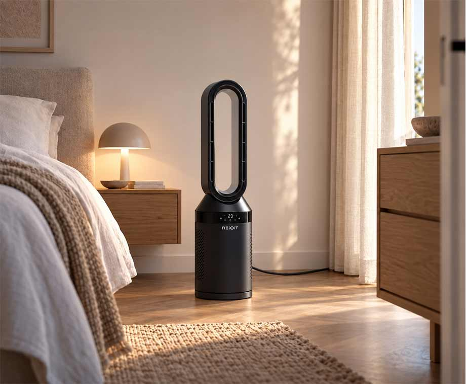 Bladloze Ventilatorkachel 2-in-1 met Afstandsbediening