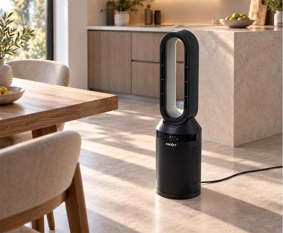 Bladloze Ventilatorkachel 2-in-1 met Afstandsbediening
