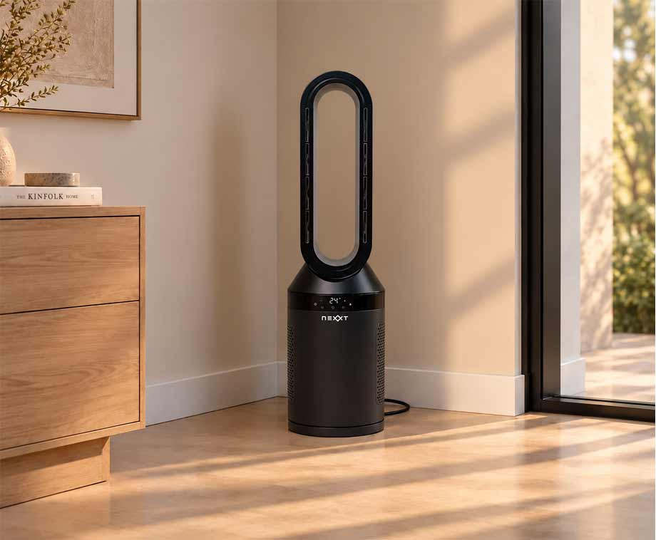 Bladloze Ventilatorkachel 2-in-1 met Afstandsbediening