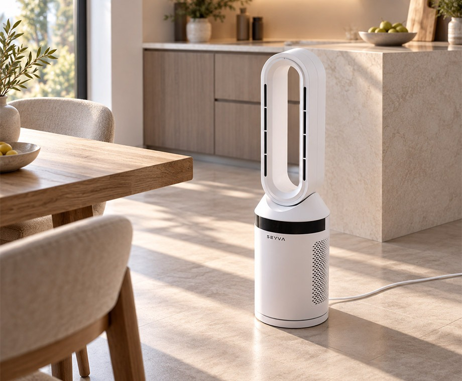 Bladloze Ventilatorkachel 2-in-1 met Afstandsbediening