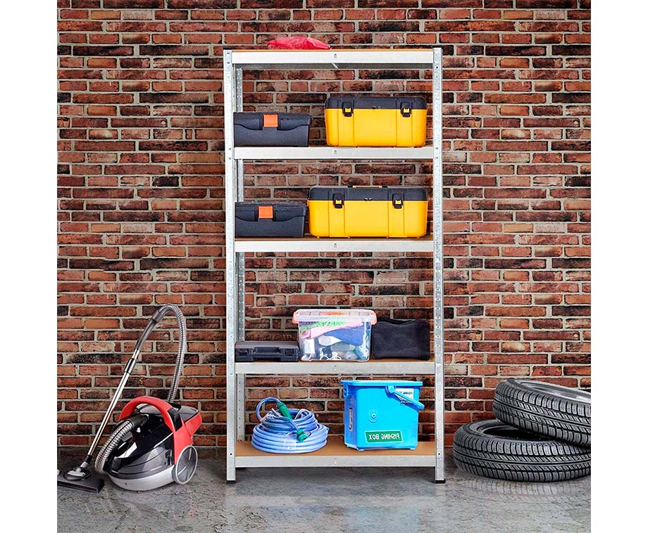 Stellingkast 5 Planken Metalen Frame