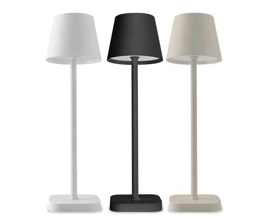 Draadloze Tafellamp Aluminium - Dimbaar En Met Kleurwissel!