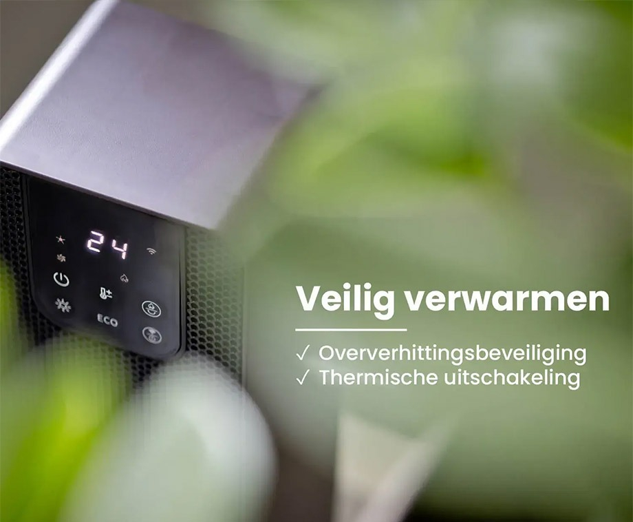 Torenheater met Sfeerhaard Wifi 2000W