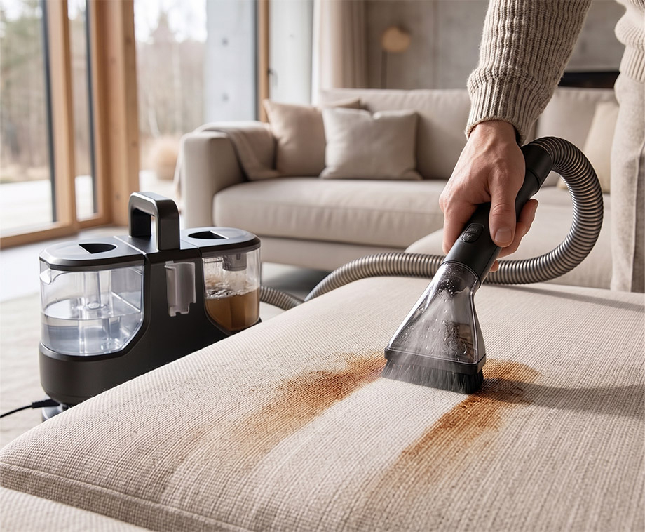 Vlekkenreiniger met Stoom 3-in-1