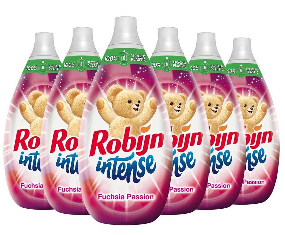 6x Robijn Wasverzachter Fuchsia Passion Voordeelverpakking