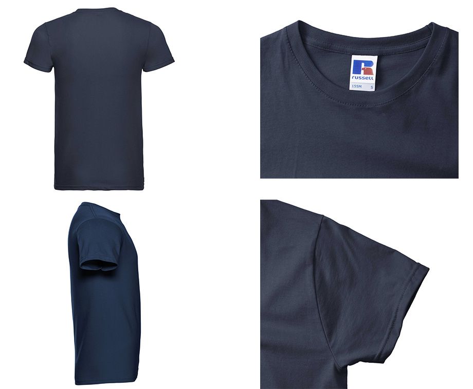 10-Pack Russell T-Shirts-Navy-L