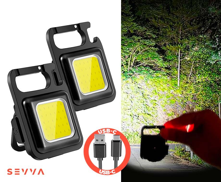 SEVVA Mini Oplaadbare LED COB Lamp - Vandaag 1+1 GRATIS! ...