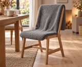 Stoelverwarmer Teddyfleece Grijs