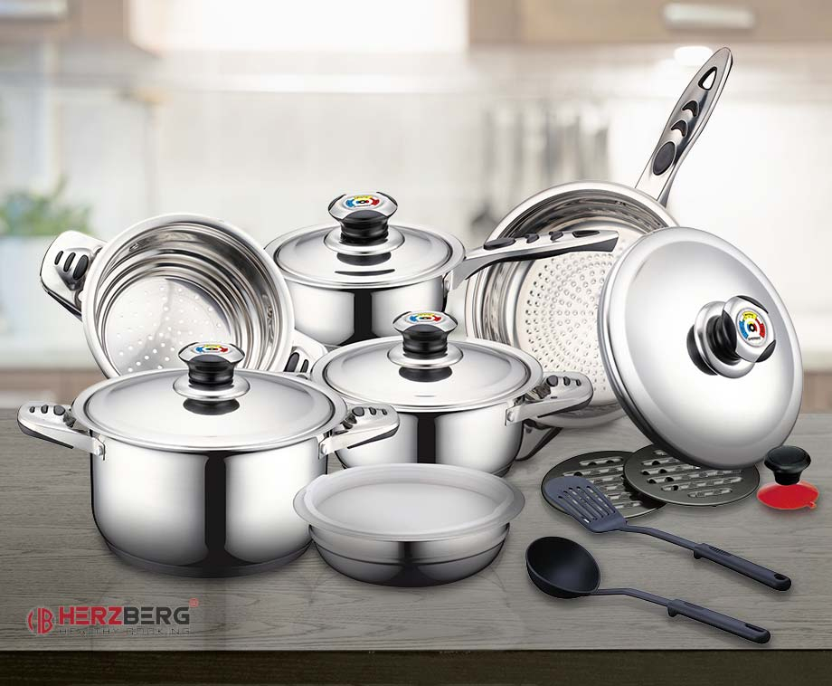 16Delige Herzberg Pannenset Aanbieding ⏰ VoordeelVanger.n