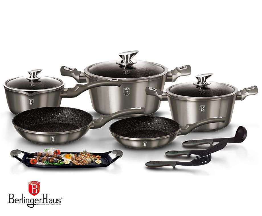 Berlinger Haus Steelpan Eternal zilverkleurig - 16 cm Berlinger Haus Steelpan Eternal zilverkleurig - 16 cm