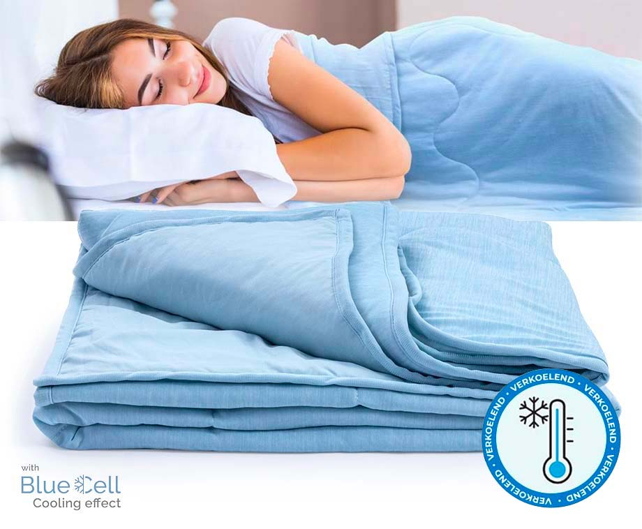 HappyBed Dekbed | Wafel Blue | Voor het hele jaar